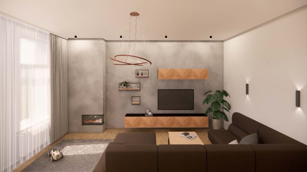 design interiérů obýváku