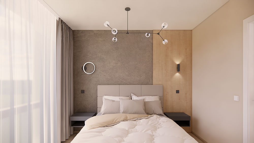 Moderní, útulná a pohodlná ložnice