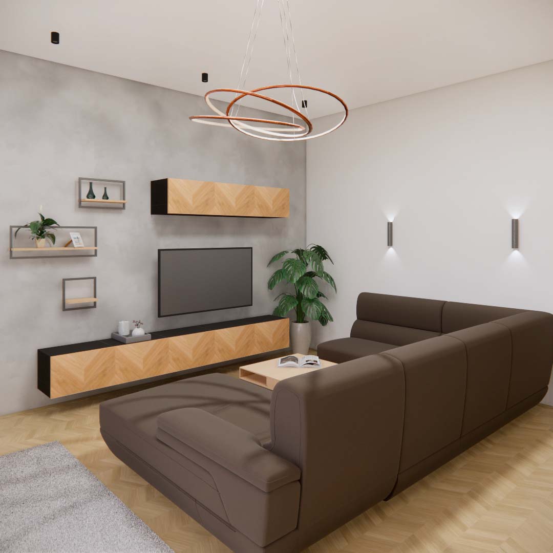 návrh obývacího pokoje