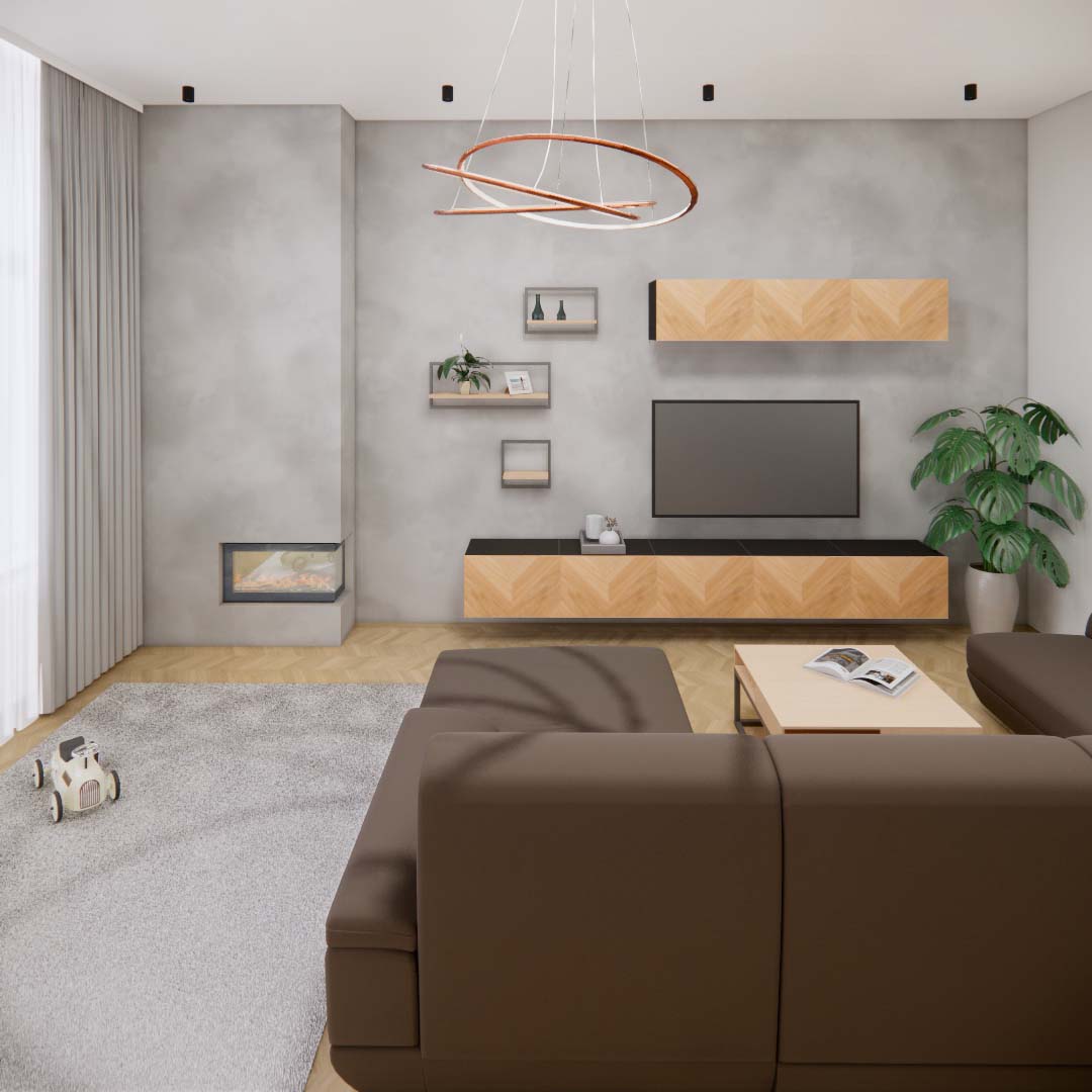 návrh obývacího pokoje